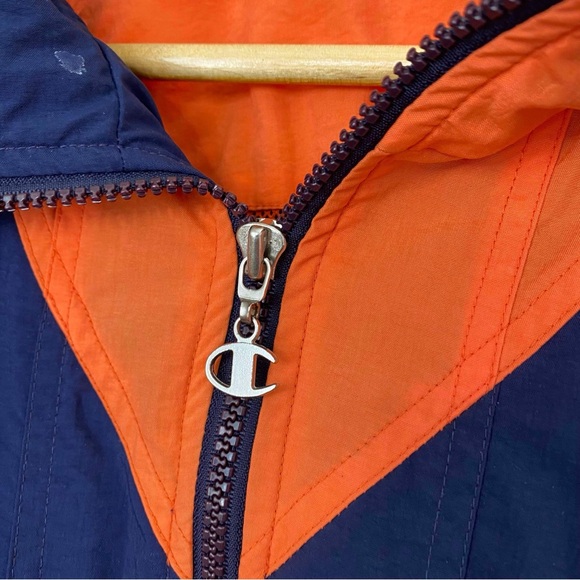 VTG. Champion Auburn Football Colorblock Windbreaker Size XXL - Picture 4 of 9